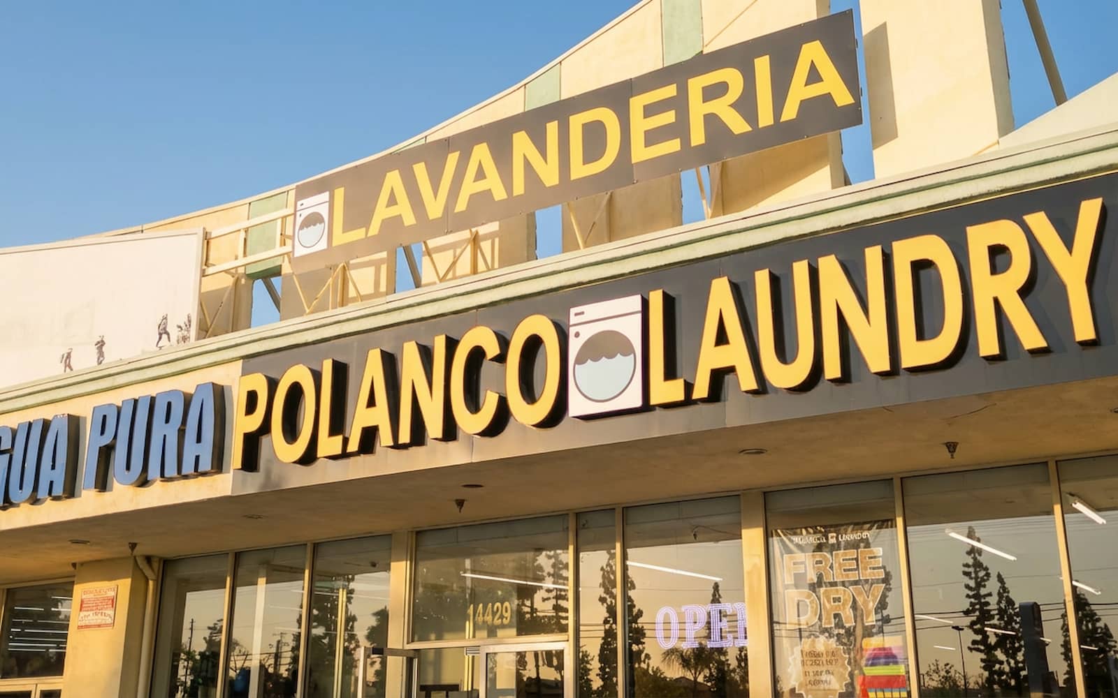Exterior view of Polanco Laundry on Van Nuys Blvd in Arleta